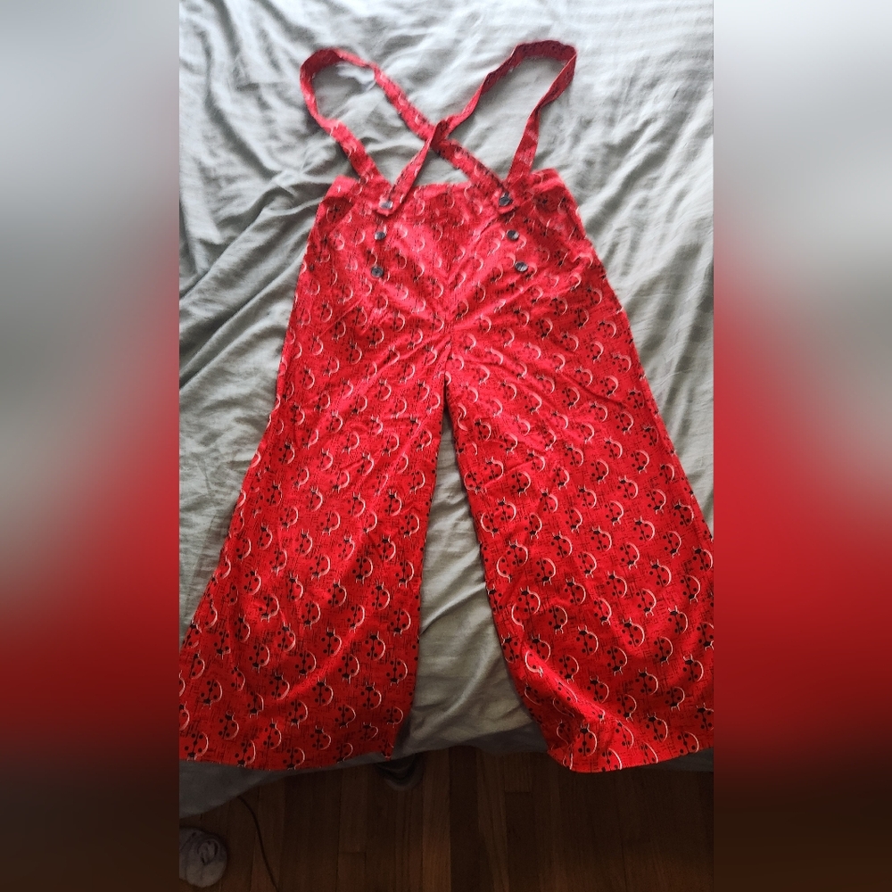 Modcloth Ladybug Suspender Pants - image 2